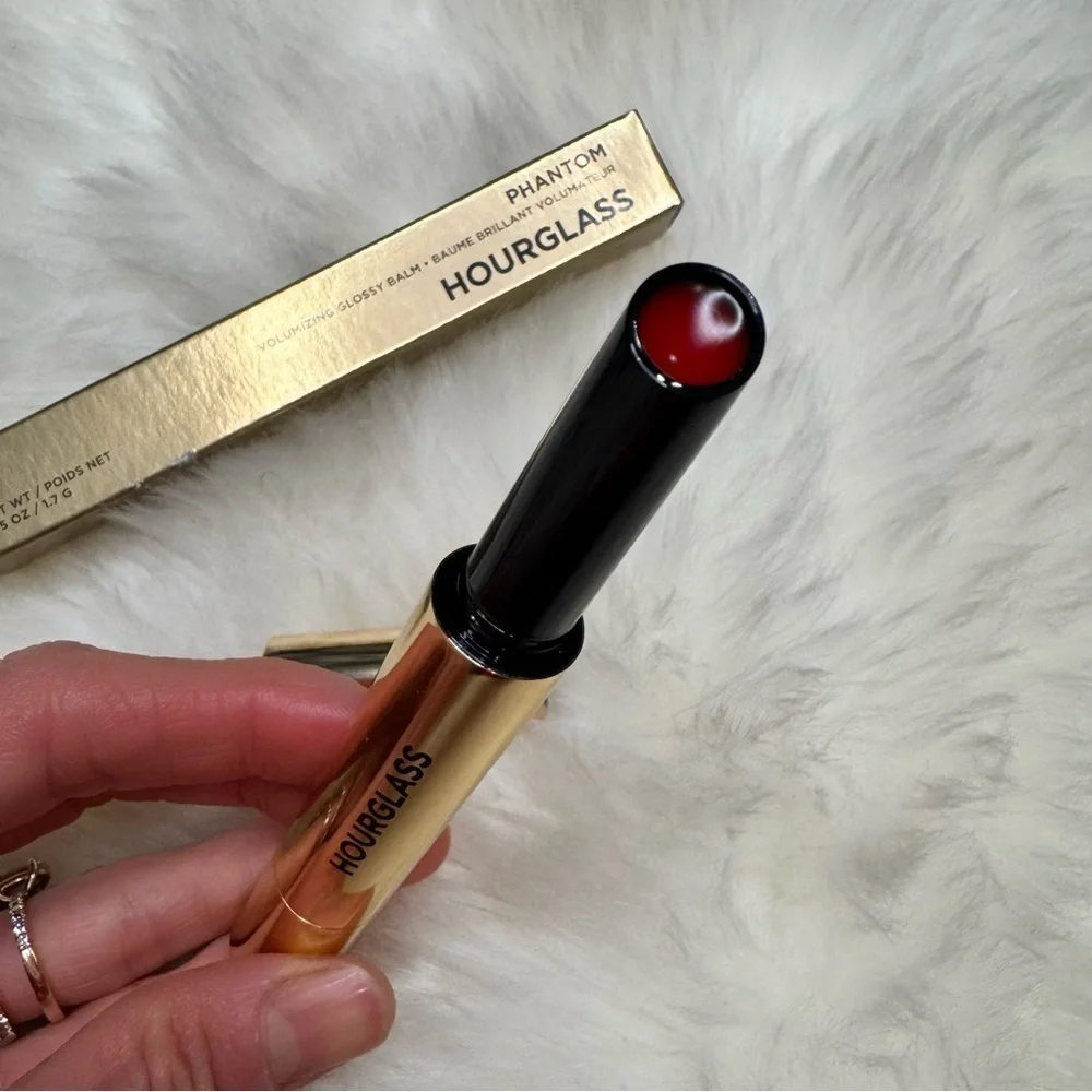 NIB Hourglass Phantom Volumizing Glossy Balm - Thrill 165 - Bright Red 💋